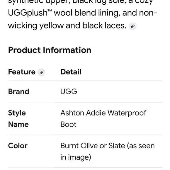 UGG Winter Boots in Olive and Black - Picture 6 of 7